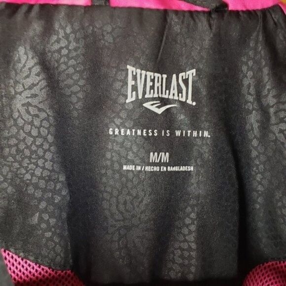 Everlast athletic windbreaker jacket black size medium - Picture 2 of 9